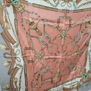 Felix Buhler Silk Equestrian Themed Scarf
